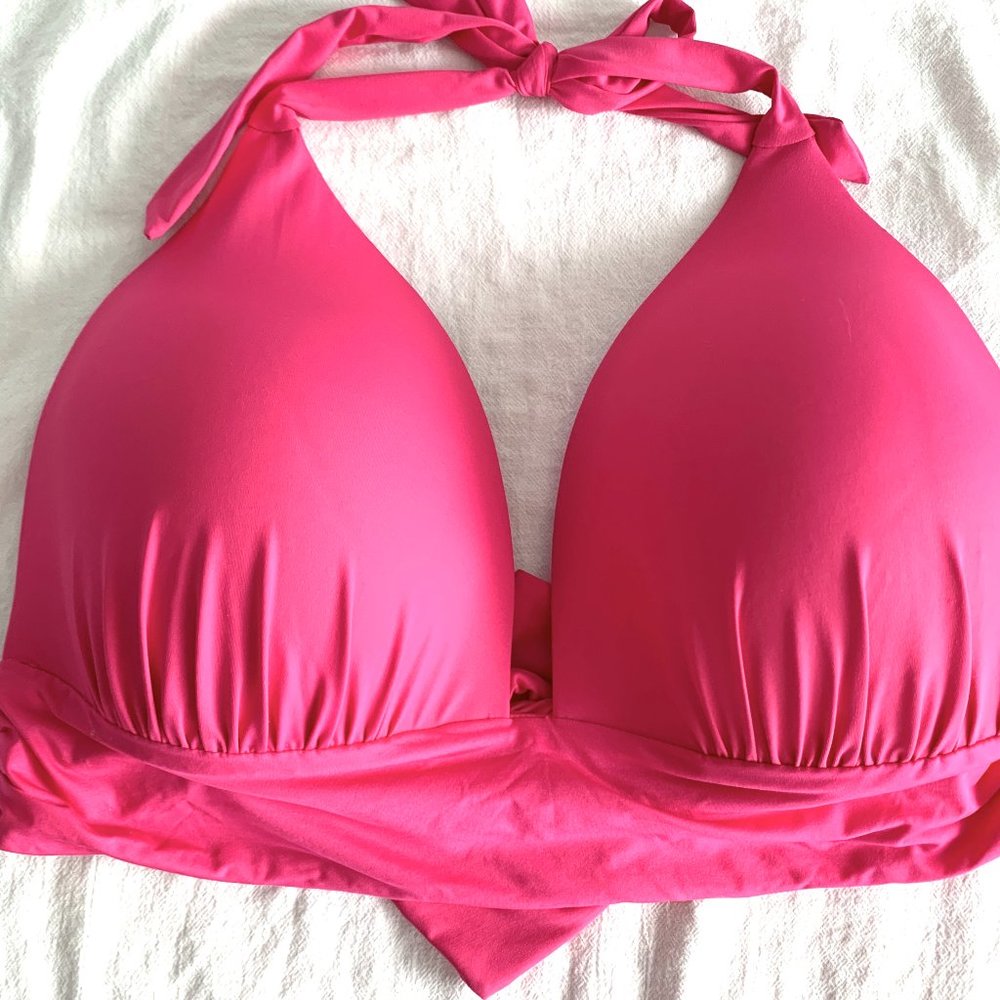 F Cup Women's Bikini Top.  Fits Large Chest w/ Sm Back